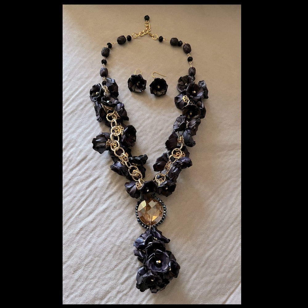 Mexican “Palma” Necklace and Earrings Set